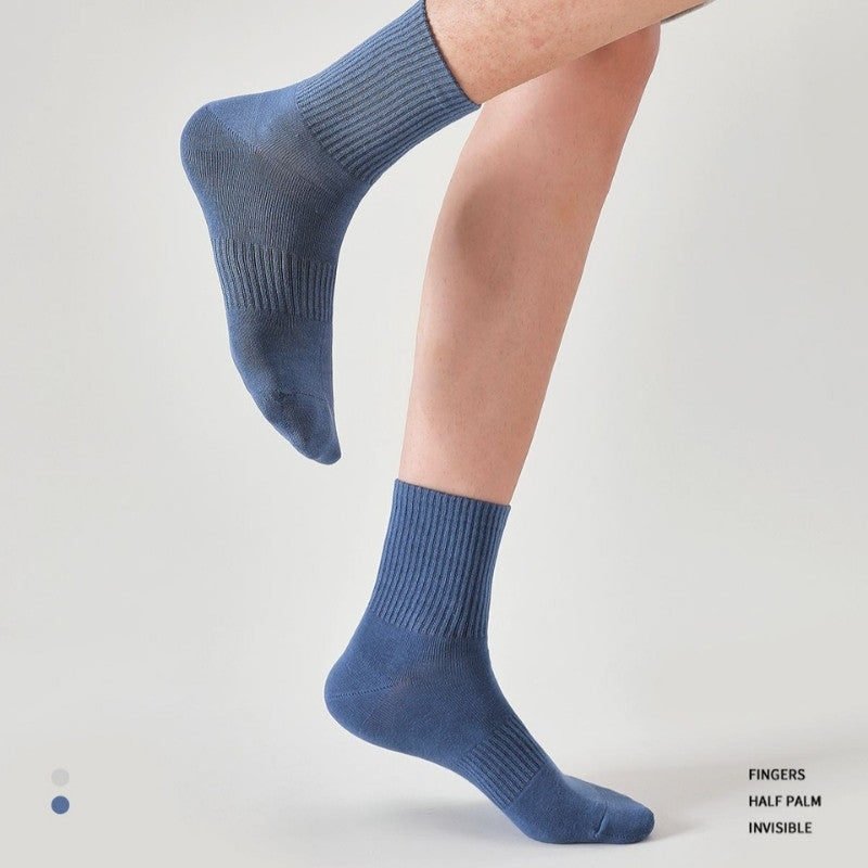 Mans Pure Cotton Soft Long Socks - Mixed Color (5 Pair)
