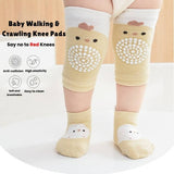 Non-slip Soft 1.5 Year Baby Socks with Knee Pads - Mixed Color (5 Pair)