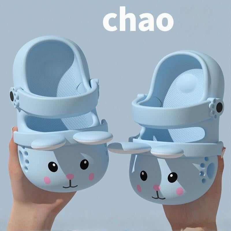 Rabbit Non-slip Soft Kids Cartoon Clog Shoe - Blue