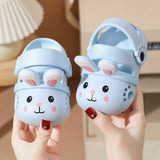 Rabbit Non-slip Soft Kids Cartoon Clog Shoe - Blue