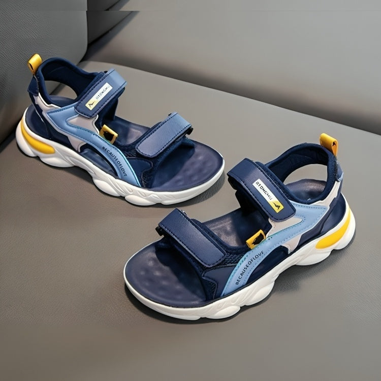 Retro Style Cosy Kids Outdoor Casual Sandal - Dark Blue