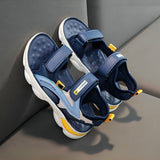 Retro Style Cosy Kids Outdoor Casual Sandal - Dark Blue