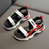 Retro Style Cosy Kids Outdoor Casual Sandal - White Red