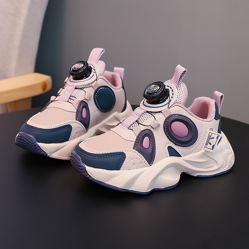 Retro Style Lightweight Kids Sports Casual Shoe - Purple