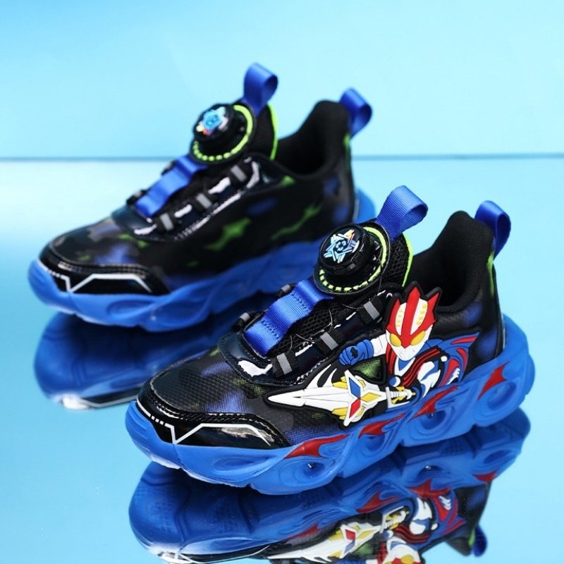 Retro Style Ultraman Kids Lighting Casual Shoe - Blue