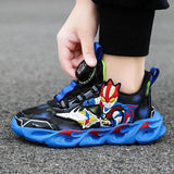 Retro Style Ultraman Kids Lighting Casual Shoe - Blue