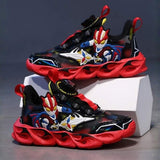 Retro Style Ultraman Kids Lighting Casual Shoe - Red