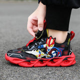 Retro Style Ultraman Kids Lighting Casual Shoe - Red