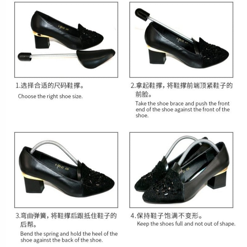 Shaped Anti-wrinkle Plastic Shoe Tree - Women
