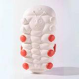 Soft Bottom Caterpillar Cartoon Kids Clog Shoe - White Red