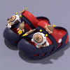 Space Capybara Close-toe Kids Clog Shoe - Blue Red