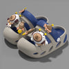 Space Capybara Close-toe Kids Clog Shoe - Gray Blue