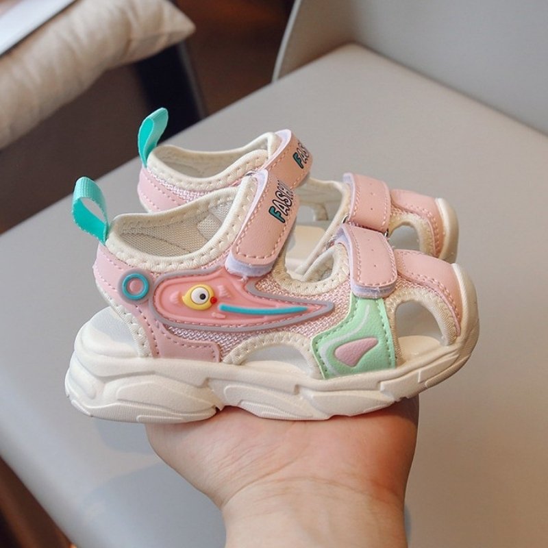 Spring Style Closed-toe Soft Kids Casual Sandal - Pink