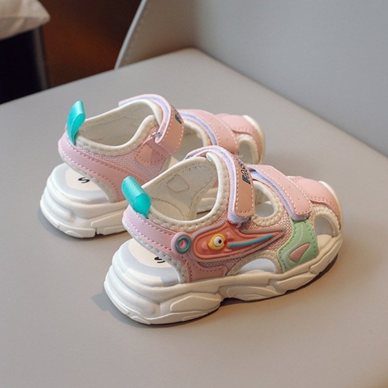 Spring Style Closed-toe Soft Kids Casual Sandal - Pink