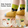 Spring Style Soft Cotton Toddlers Cartoon Socks - Mixed Color (5 Pair)