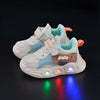 Spring Style Soft Light-up Kids Casual Shoe - White