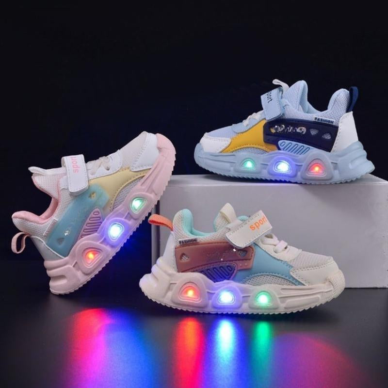 Spring Style Soft Light-up Kids Casual Shoe - Blue