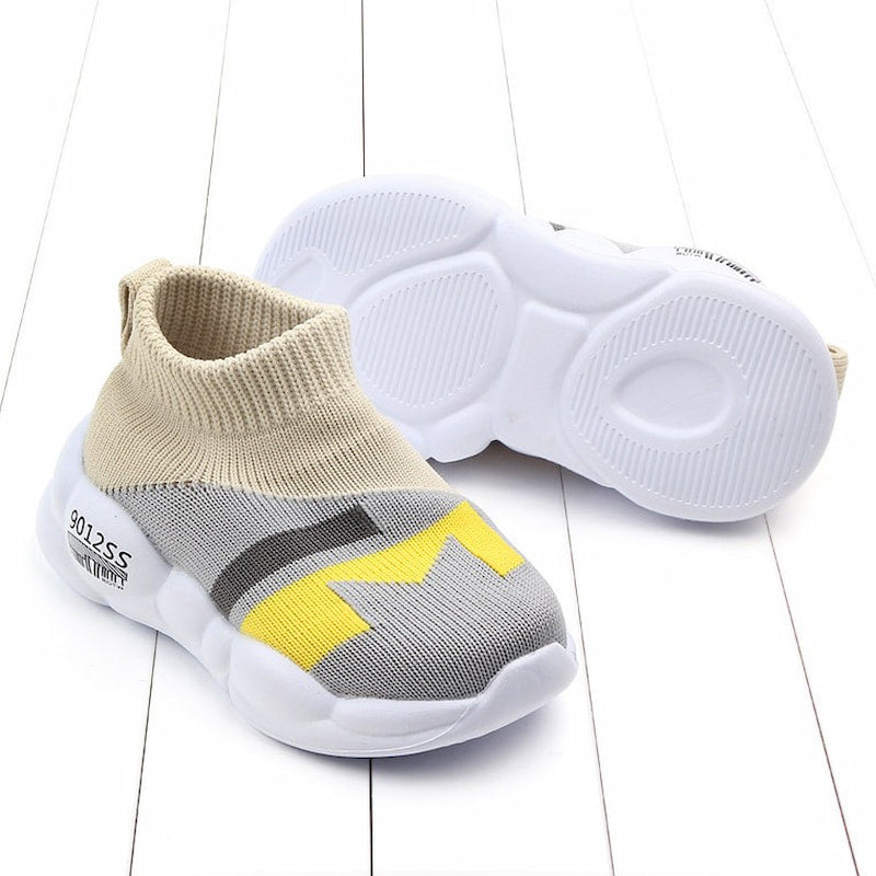 Spring Trend Breathable Soft Kids Casual Shoe – Gray