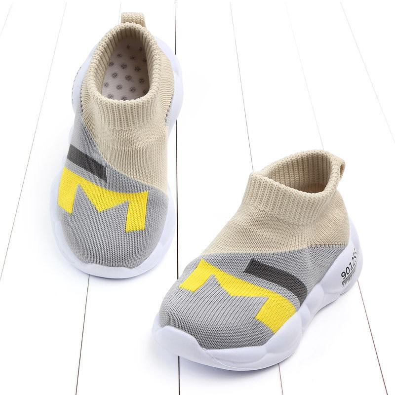 Spring Trend Breathable Soft Kids Casual Shoe – Gray