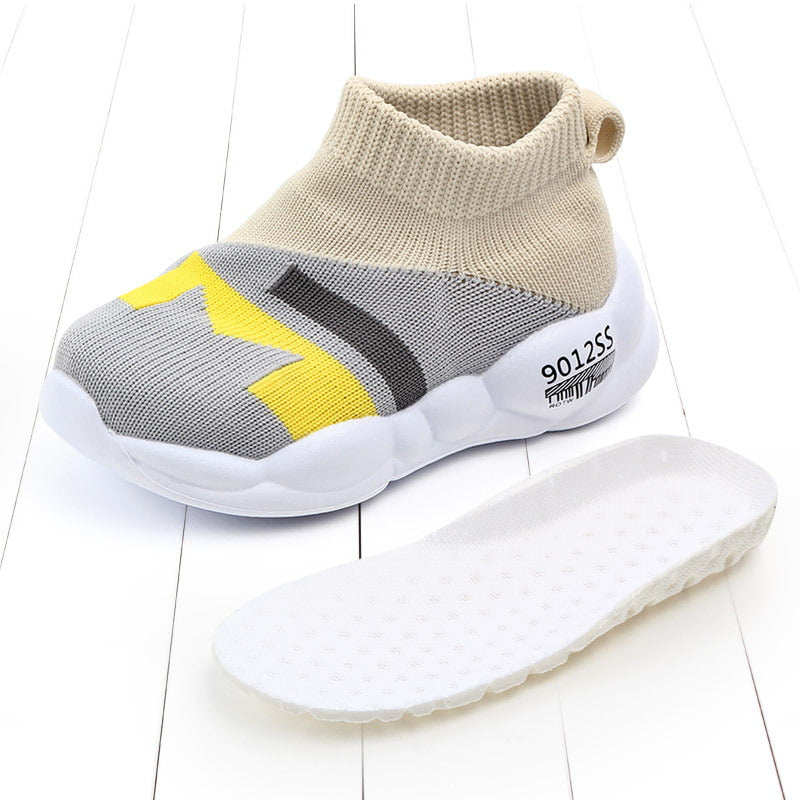 Spring Trend Breathable Soft Kids Casual Shoe – Gray