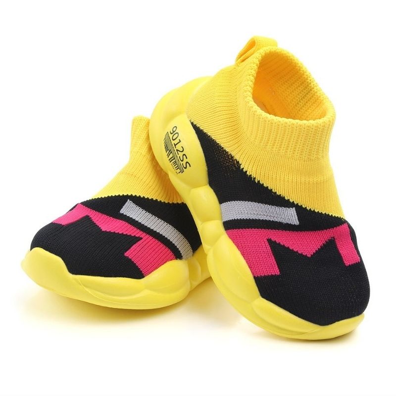 Spring Trend Breathable Soft Kids Casual Shoe – Yellow