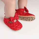Spring Trend Newborn Princess Soft Shoe - Red