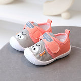 Spring Trend Non-slip Toddlers Soft Shoe - Gray Pink