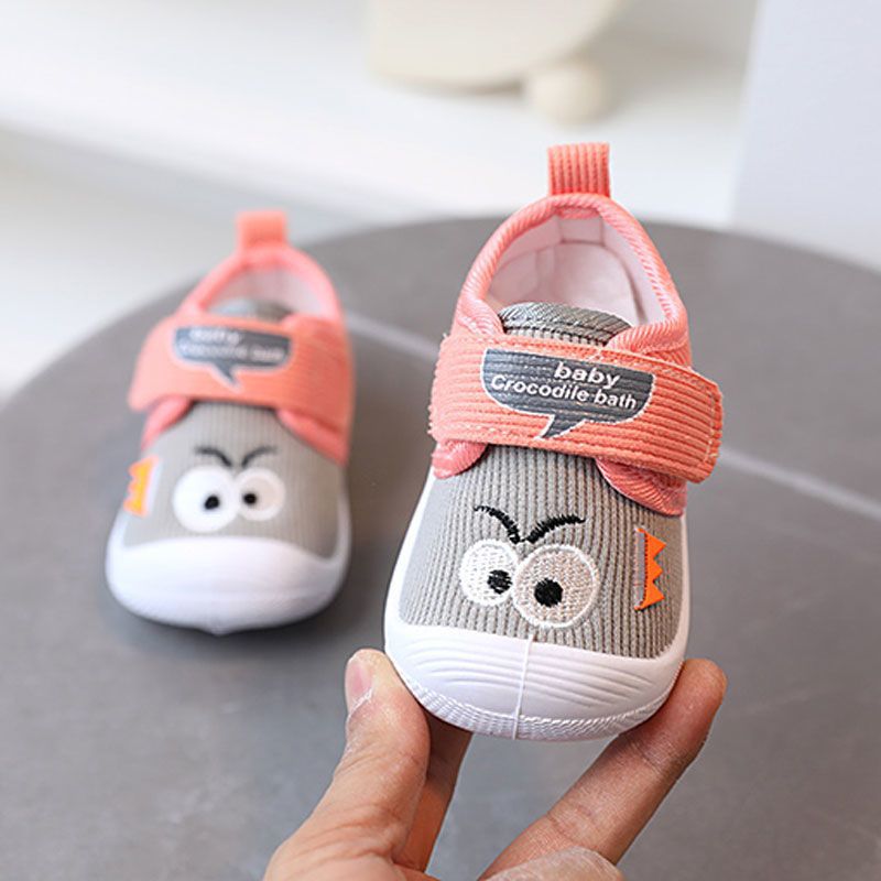 Spring Trend Non-slip Toddlers Soft Shoe - Gray Pink