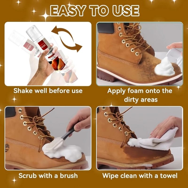 Suede Leather Shoe Dry Cleaning Foam