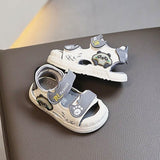 Summer Time Anti-kick Soft Kids Lighting Sandal - Gray