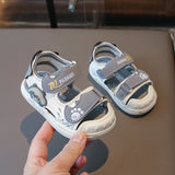 Summer Time Anti-kick Soft Kids Lighting Sandal - Gray