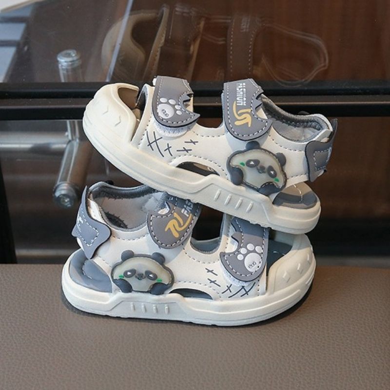 Summer Time Anti-kick Soft Kids Lighting Sandal - Gray