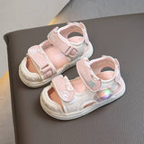 Summer Time Anti-kick Soft Kids Lighting Sandal - Pink