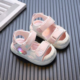 Summer Time Anti-kick Soft Kids Lighting Sandal - Pink