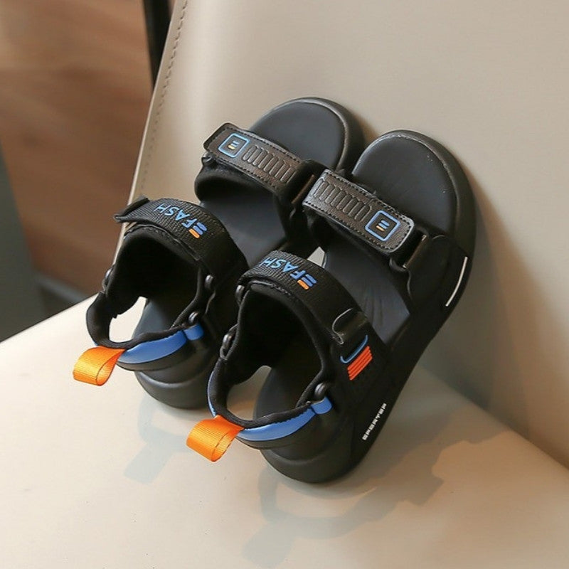 Summer Trend Lightweight Kids Outdoor Sandal - Black