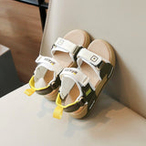 Summer Trend Lightweight Kids Outdoor Sandal - White Green