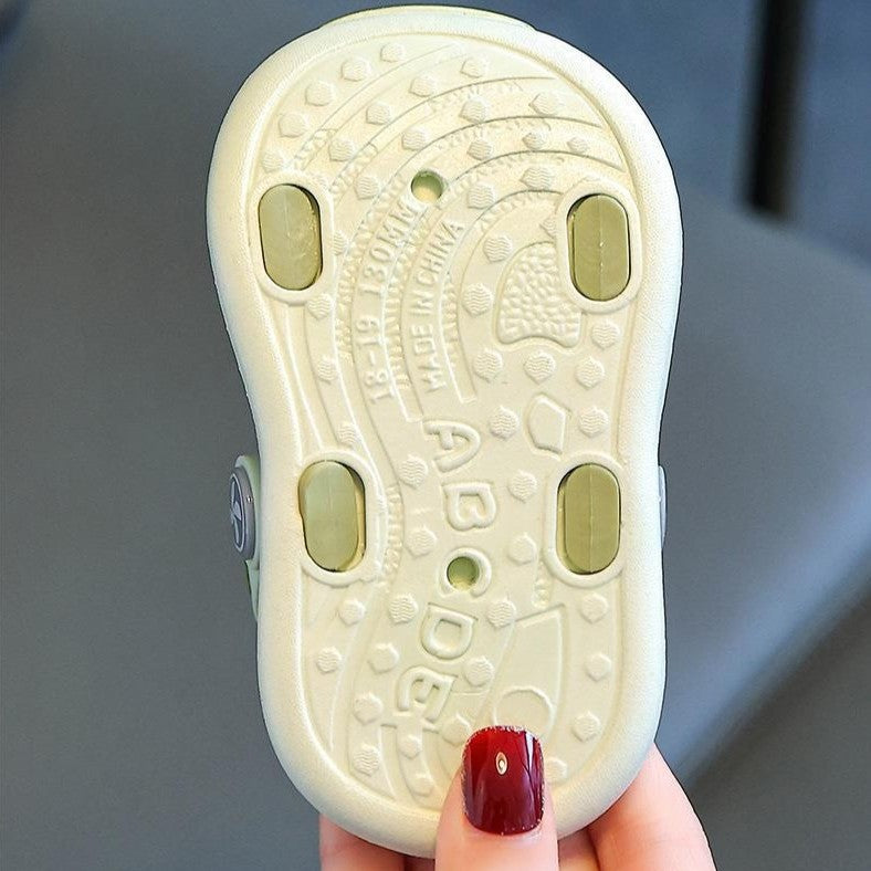 Summer Trend Non-slip Kids Soft Clog Shoe - Green