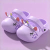 Unicorn Non-slip Soft Kids Cartoon Clog Shoe - Purple