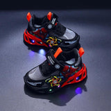 Urban Style Anti-slip Kids Lighting Casual Shoe - Black