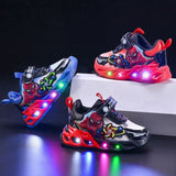 Urban Style Anti-slip Kids Lighting Casual Shoe - Black