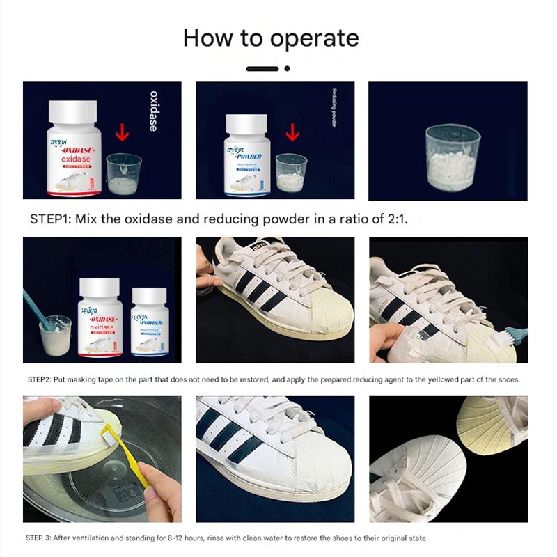 White Shoe Sole Yellowing Removal Kit Set