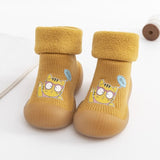 Winter Trend Non-slip Toddlers Soft Sock Shoe - Brown