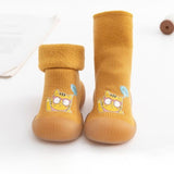 Winter Trend Non-slip Toddlers Soft Sock Shoe - Brown