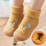 Winter Trend Non-slip Toddlers Soft Sock Shoe - Brown