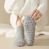 Womens Mid-tube Warm Non-slip Floor Socks - Mixed Color (5 Pair)
